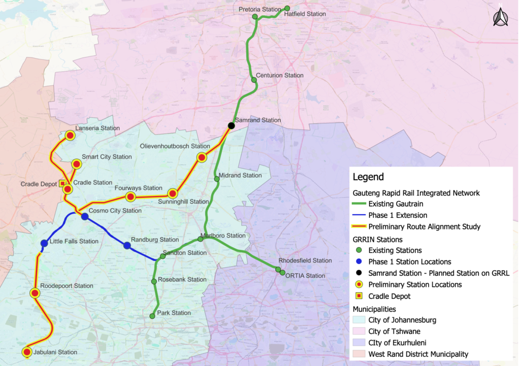 Gautrain Extensions To Cosmo City