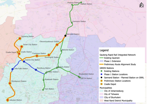 Gautrain Extensions To Cosmo City . Cosmo City Station