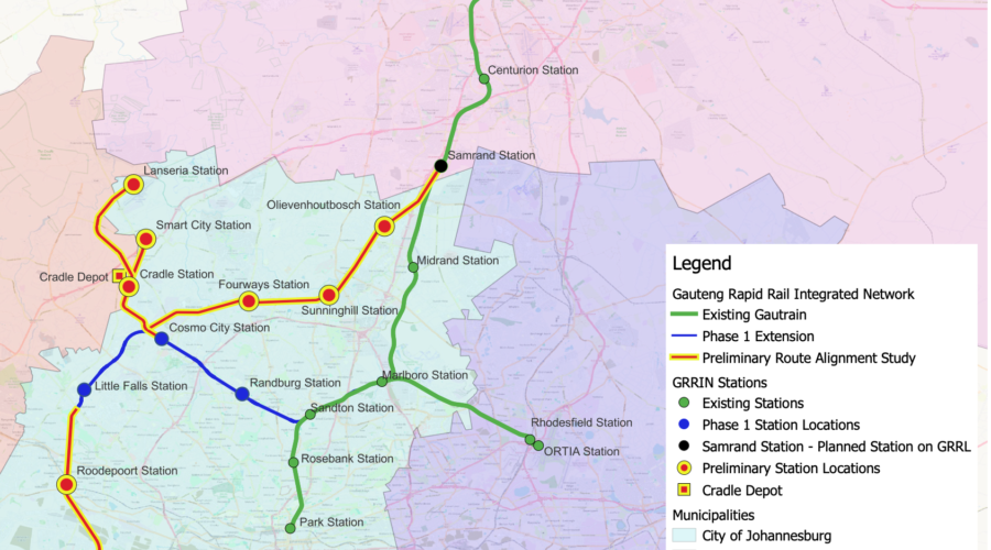 Gautrain Extensions To Cosmo City