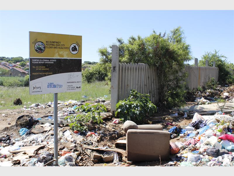 Illegal Dumping In Cosmo City MG 2003 40726 Illegal Dumping In Cosmo City
